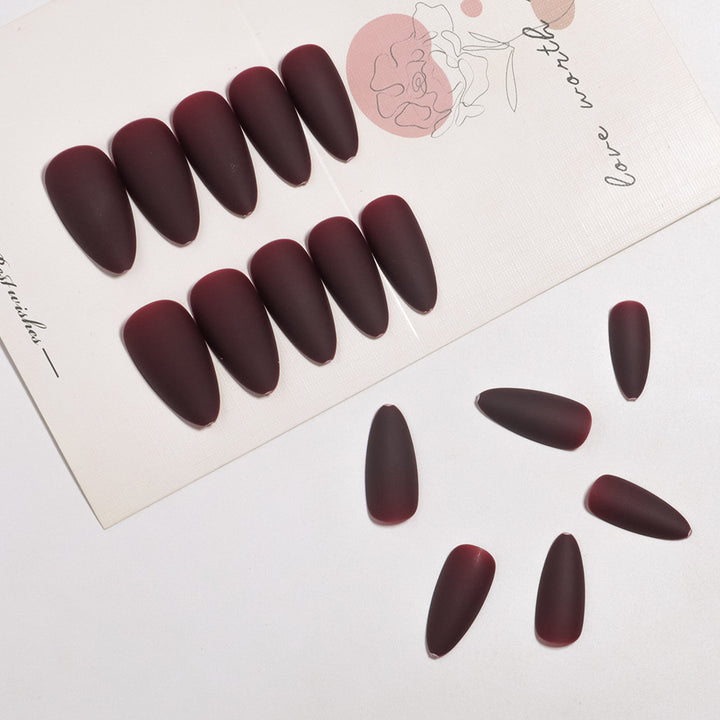 Matte Stiletto Press-On Nail Tips Bowlift