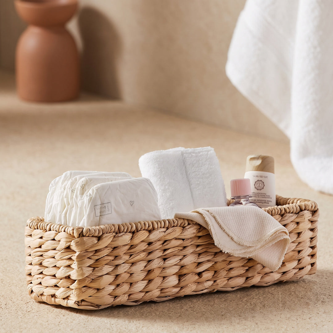 Functional bathroom storage basket Bowlift