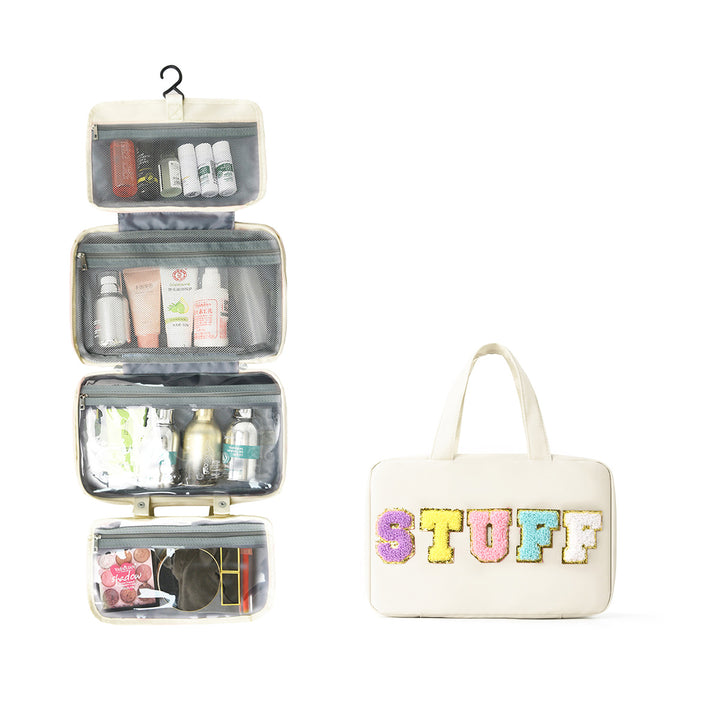 Multifunctional Cosmetic Organizer Bag with Hanging Design Bowlift