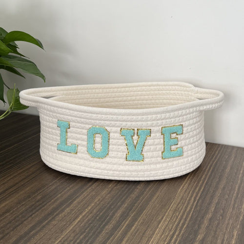 Women Decorative Storage Basket with Loving Inscription Bowlift