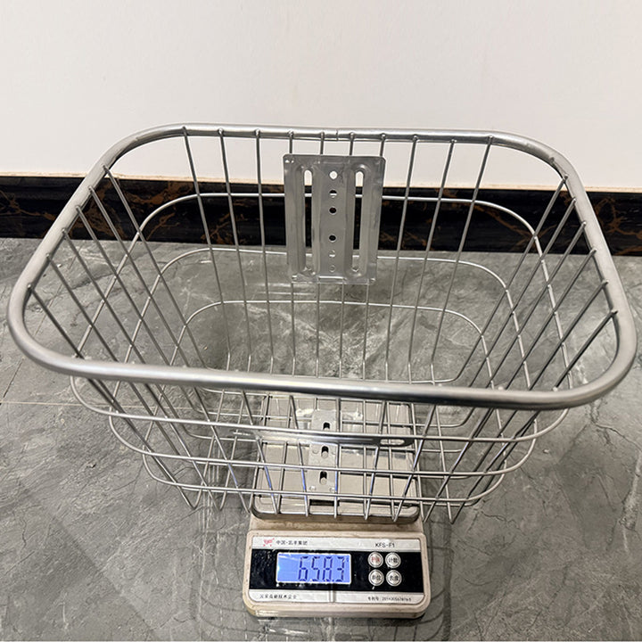 removable steel front bicycle cargo basket with universal mounting bracket Bowlift