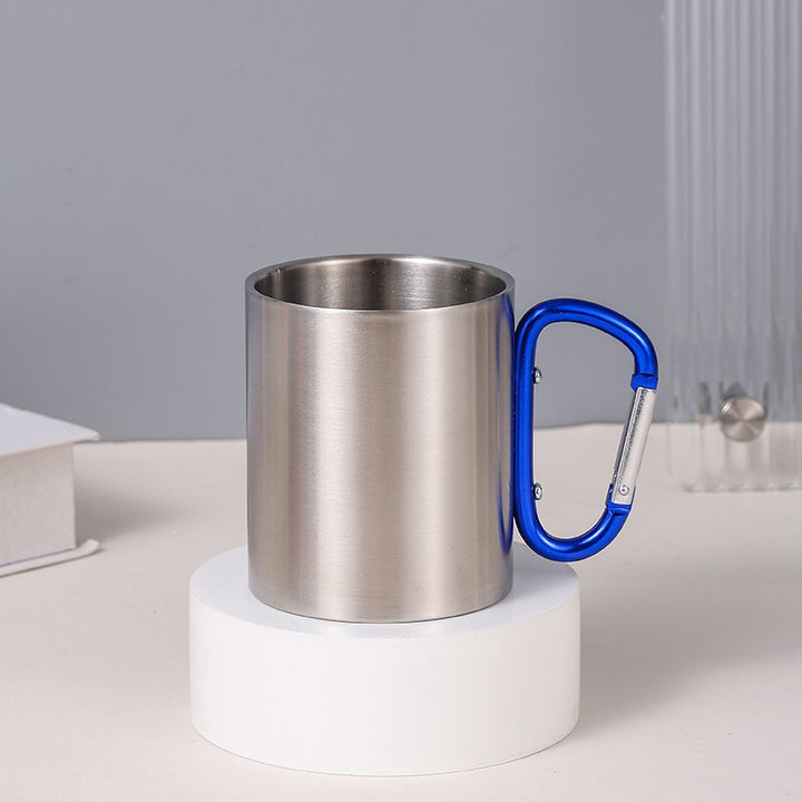 Women's Stainless Steel Coffee Mug with Carabiner Handle Bowlift