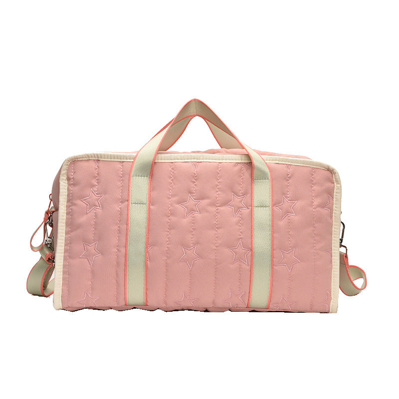 Stylish Quilted Duffel Bag Bowlift