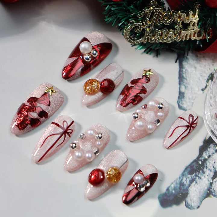 Festive Artificial Nails Bowlift