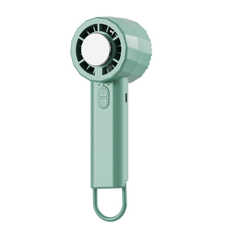 Unisex portable mini hand fan with USB-C charging port and integrated mist spray function Bowlift