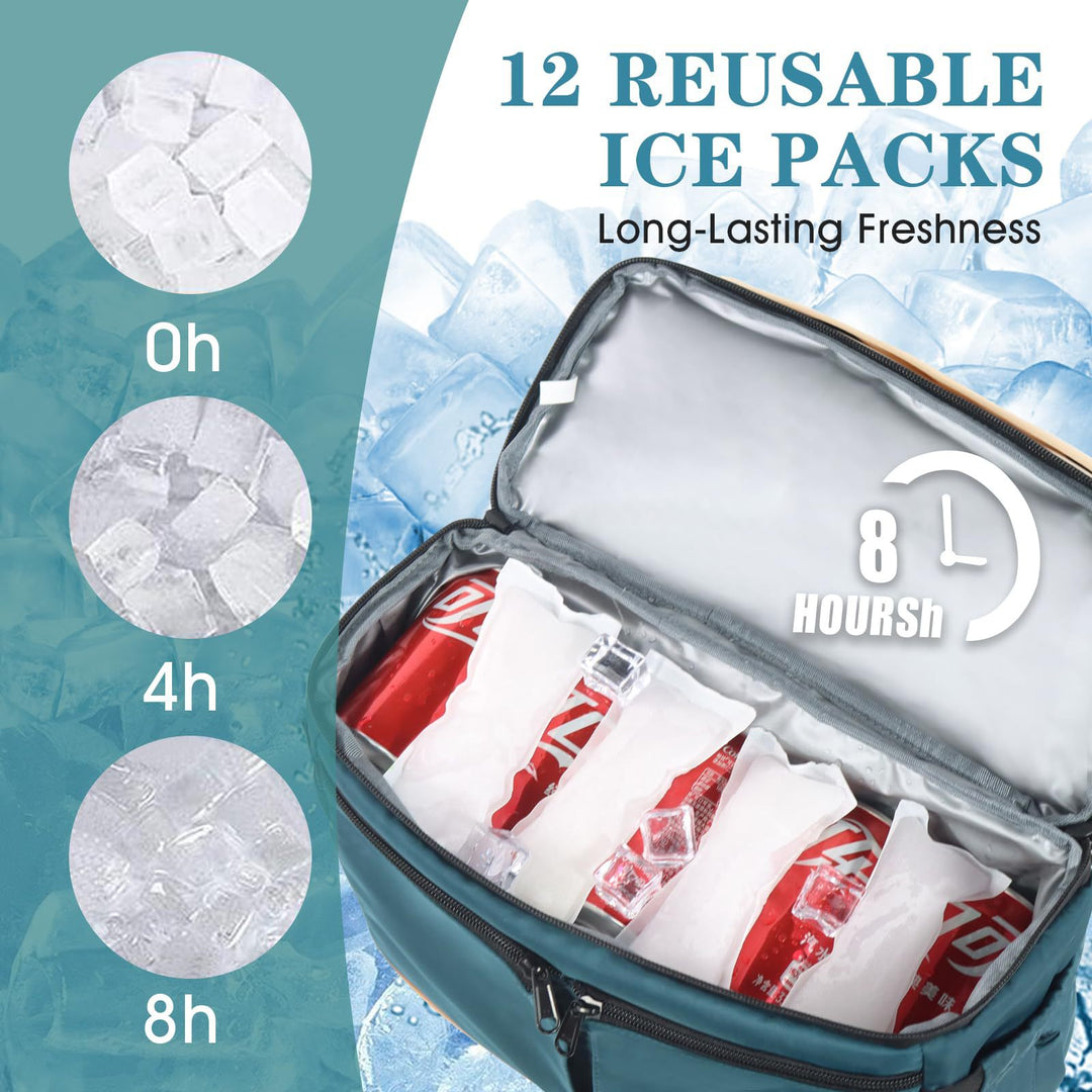 Unisex Insulated Leisure Transport Bag with External Pockets Bowlift