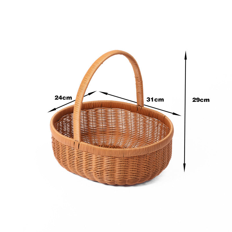 Elegant Handwoven Storage Basket Bowlift