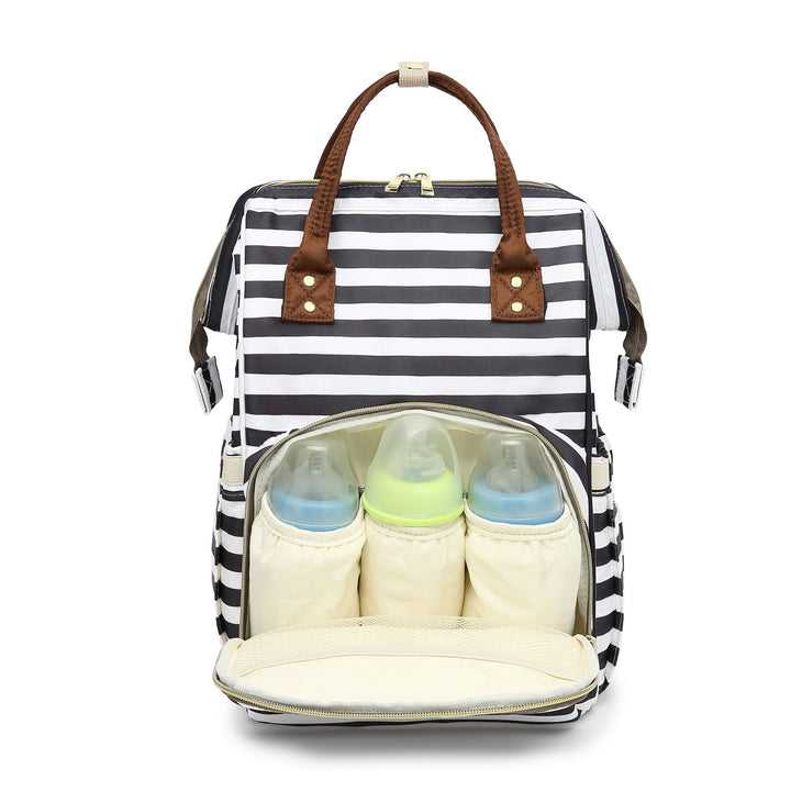 Stylish Striped Backpack Bowlift