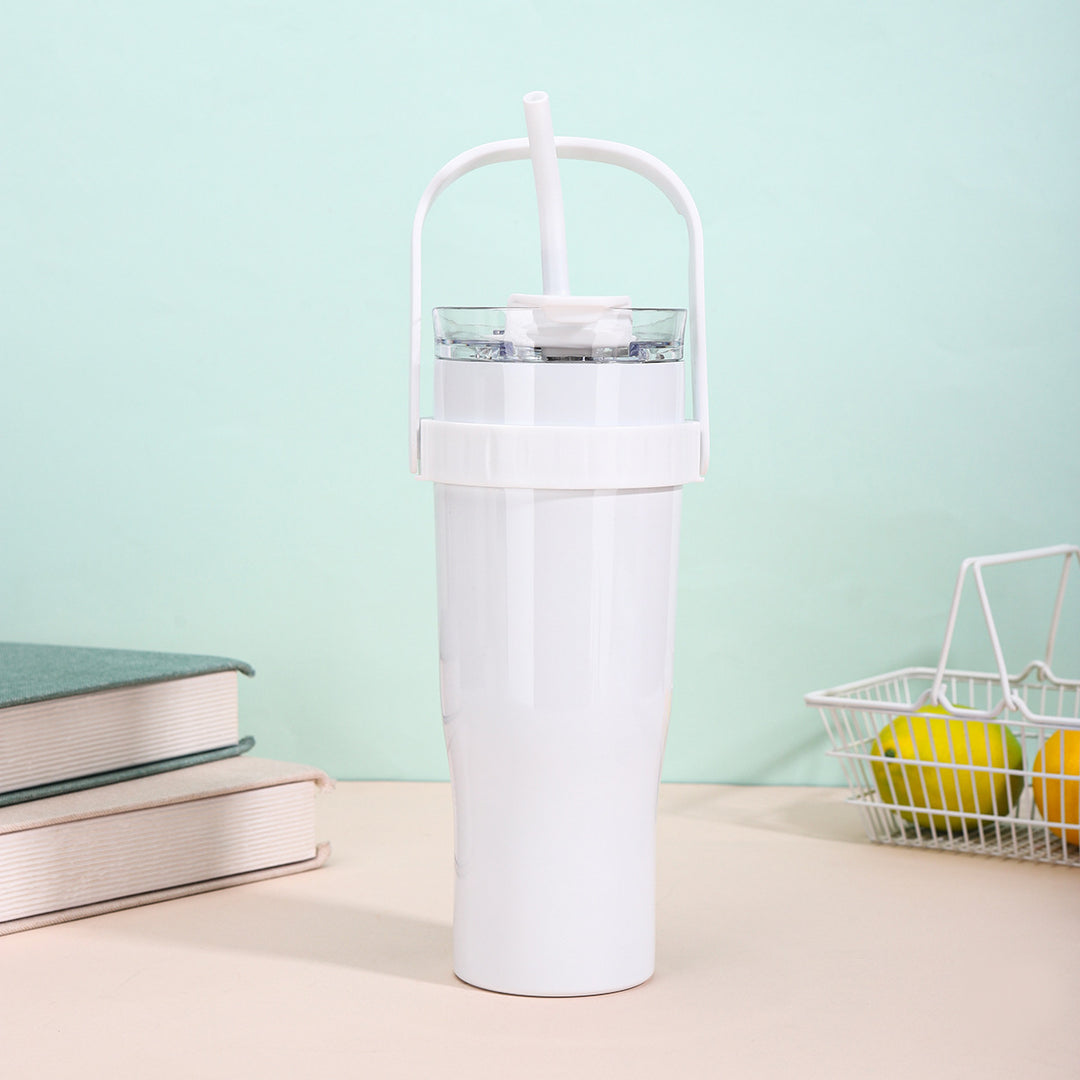 Women's drinking cup with straw Bowlift
