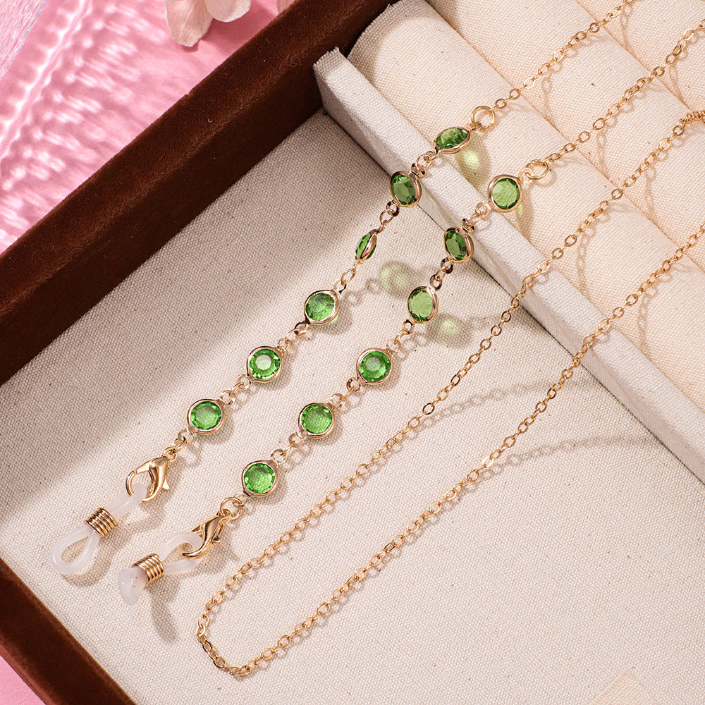 Artistic Beaded Eyewear Chain Bowlift