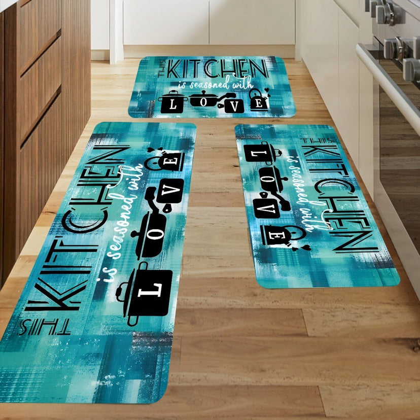 Money-Themed Anti-Fatigue Kitchen Mat
