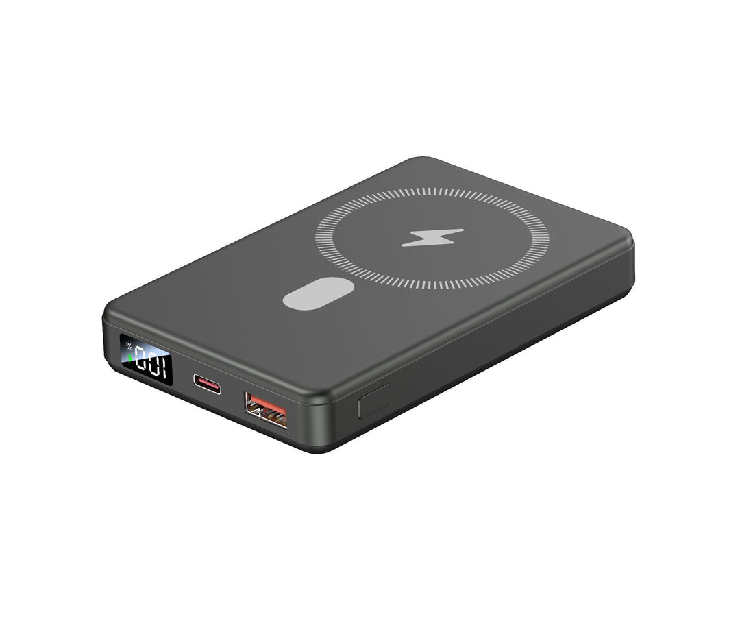 Portable power bank with state-of-the-art induction charging and digital display Bowlift