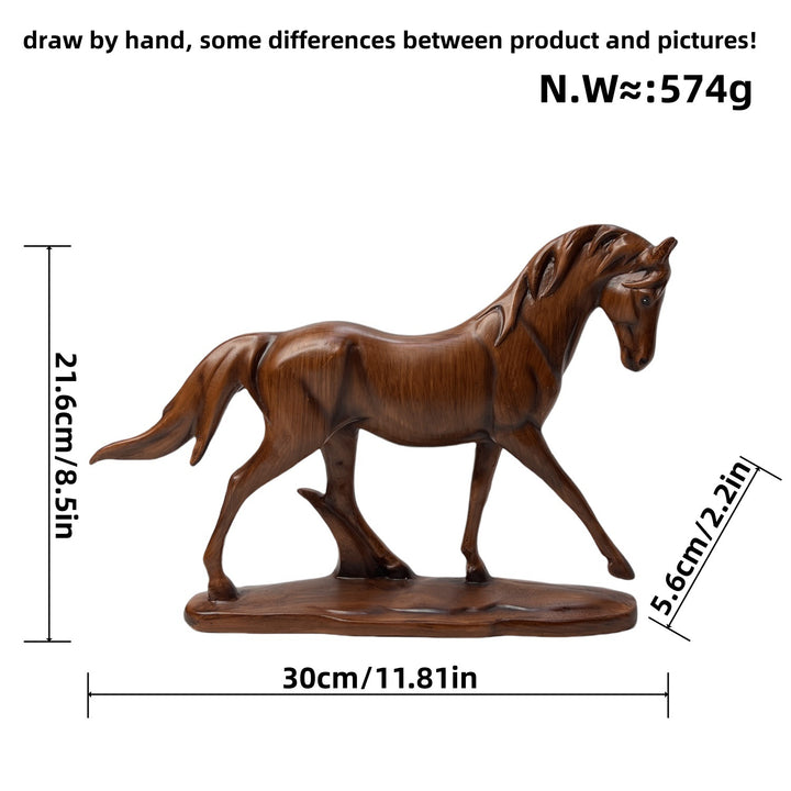 Artful Running Horse Sculpture Bowlift