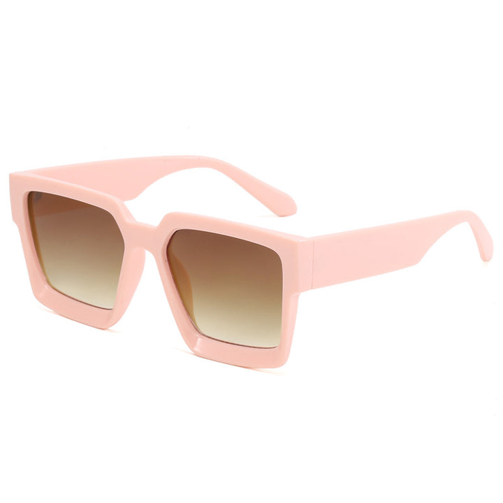 Ladies Oversized Sunglasses with Fashionable Transparent Frame Bowlift