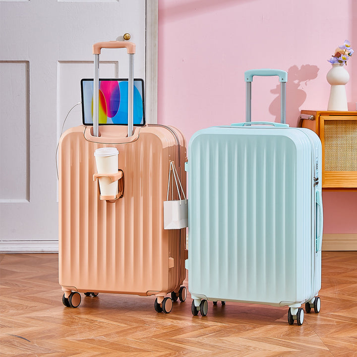 Functional Tech-Integrated Rolling Suitcase Bowlift