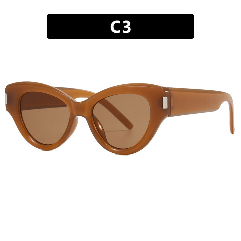 Ladies stylish Cat-Eye sunglasses with transparent frame Bowlift