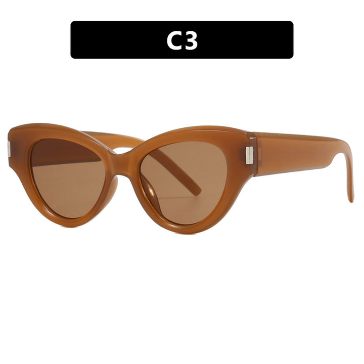Ladies stylish Cat-Eye sunglasses with transparent frame Bowlift