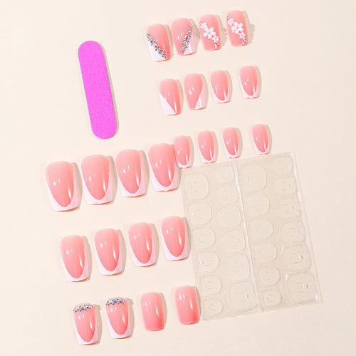 Decorative Flower Accent Nail Art Bowlift