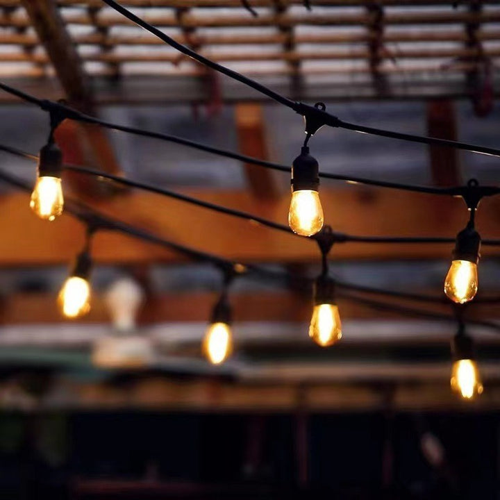 Vintage LED Filament Globe String Lights Outdoor Patio Bulb Garland Bowlift