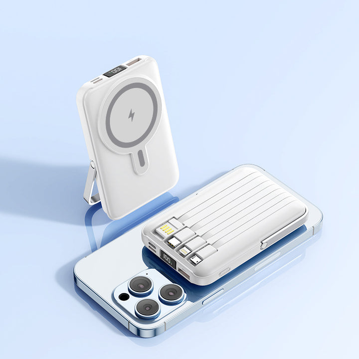 Portable power bank with Magsafe technology by Bowlift