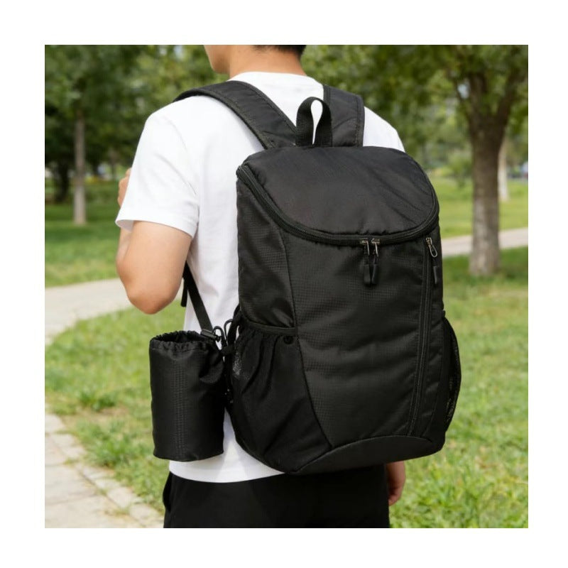 Sport Backpack with Foldable Drink Holder and Lightweight, Breathable Design Bowlift