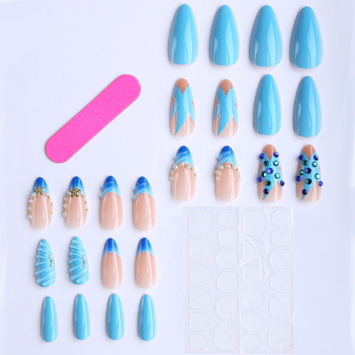 Artificial nails in maritime design with 3D elements Bowlift