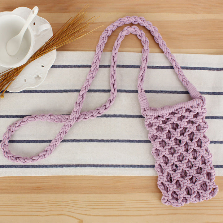 Macramé Shoulder Bag in Creative Net Design Bowlift