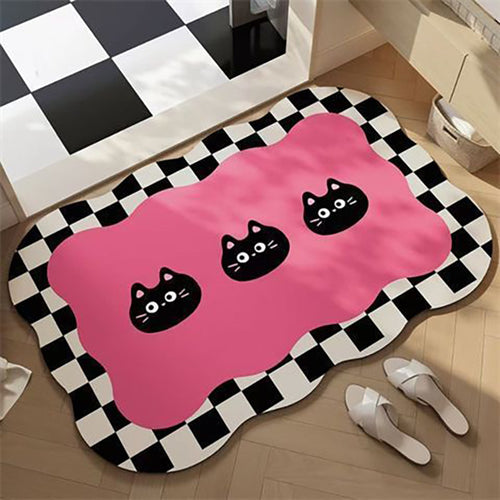 Decorative Cartoon-Themed Bath Mat Bowlift