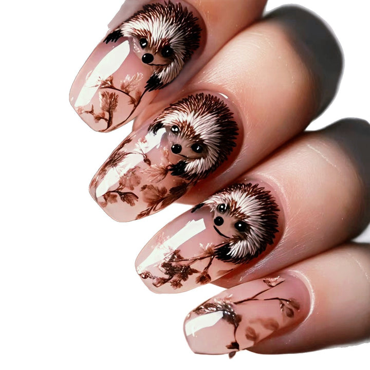 Decorative Hedgehog Nail Art Bowlift