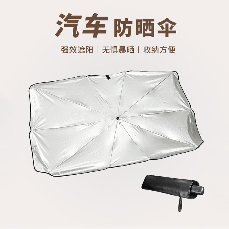Women collapsible sunshade with windproof construction Bowlift