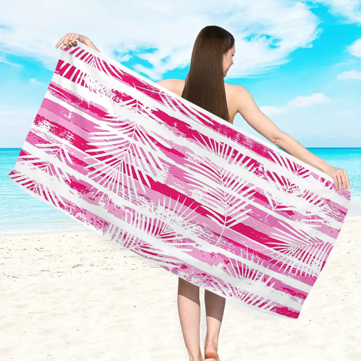 large beach towel with colorful butterfly design Bowlift
