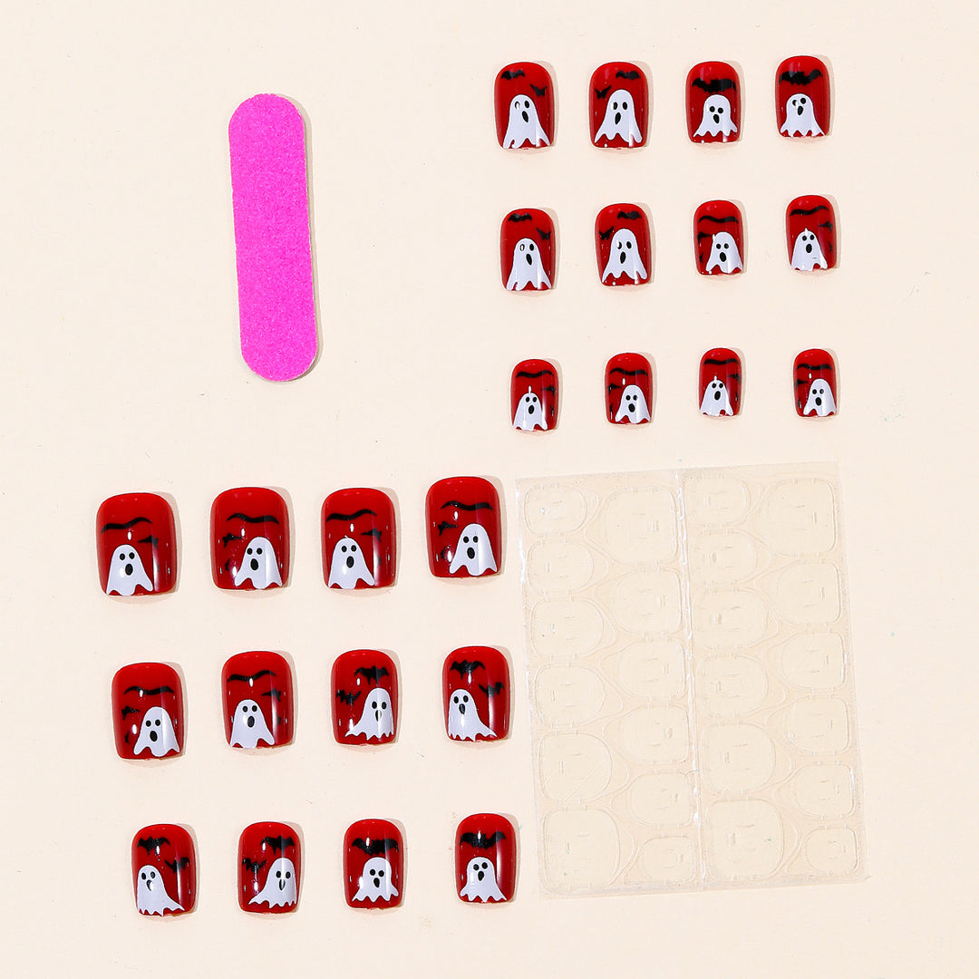 Halloween-Themed Acrylic Nail Art Bowlift