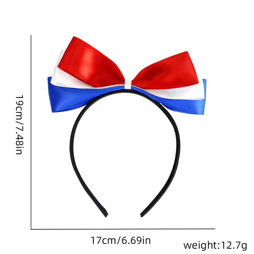 Unisex nan patriotic star antenna headband with ribbon streamers Bowlift