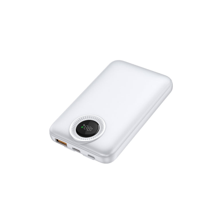 Portable high-performance power bank with inductive charging technology and digital display Bowlift
