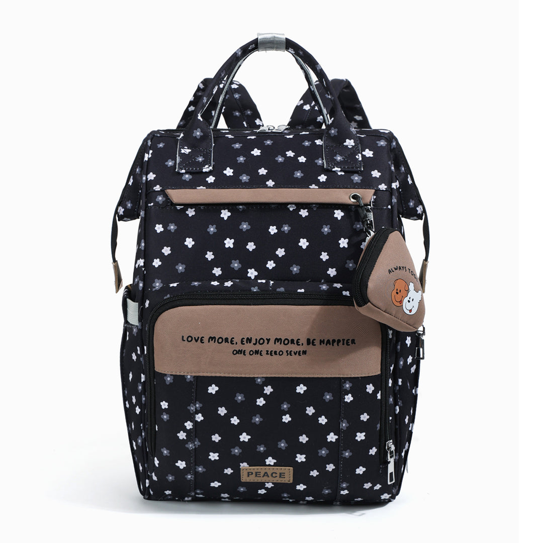 Stylish Floral Pattern School Backpack Bowlift