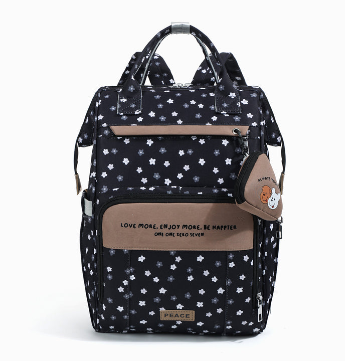 Stylish Floral Pattern School Backpack Bowlift
