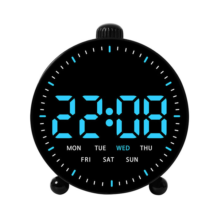 Digital Alarm Clock with LED Display Bowlift
