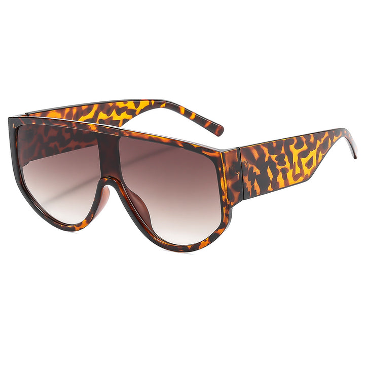 Women's fashion sunglasses with futuristic, transparent frame and large protection Bowlift