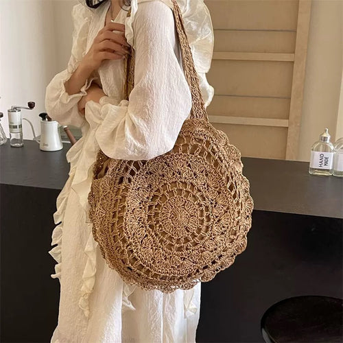 Hand-knotted Round Bag Bowlift