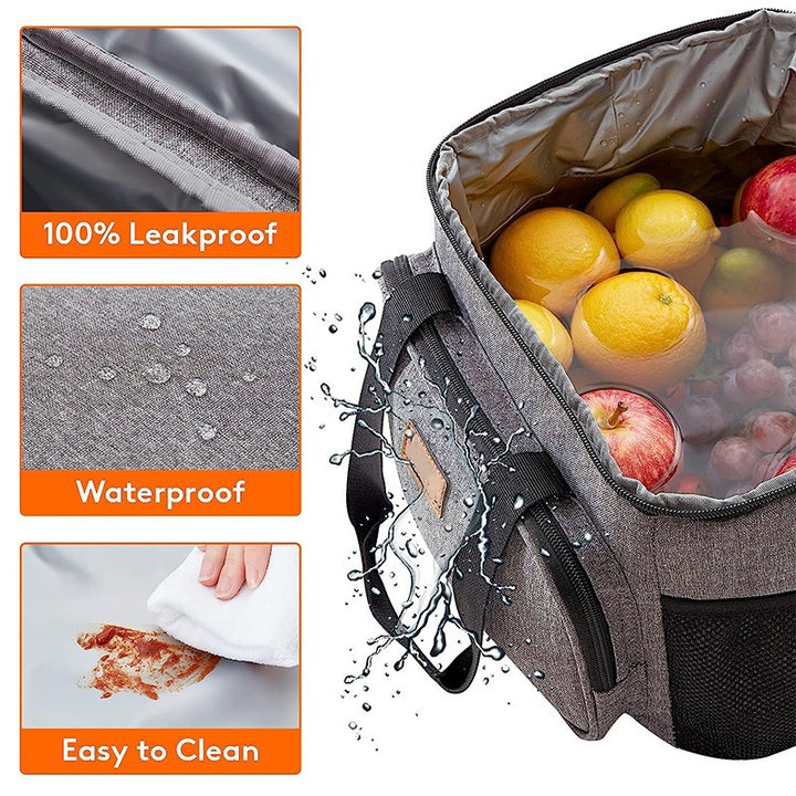 Women Insulated Cooler Bag with Additional Storage Bowlift