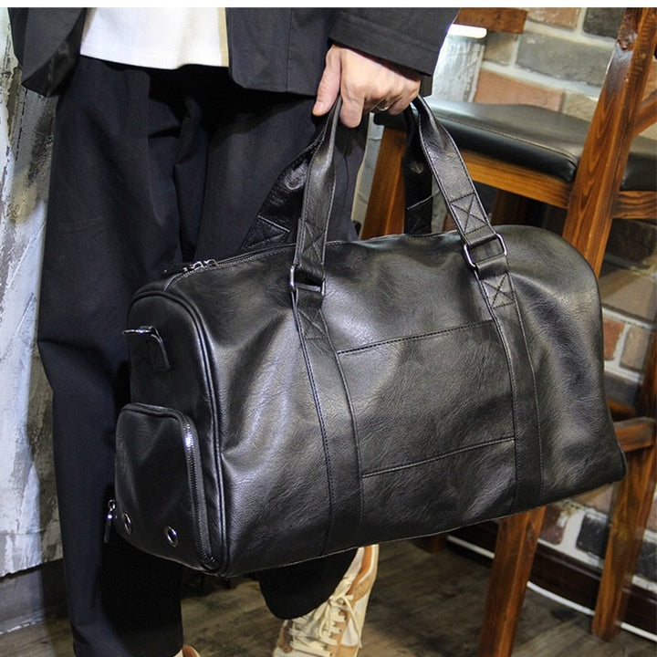Stylish Travel Bag Made of High-Quality Synthetic Leather Bowlift