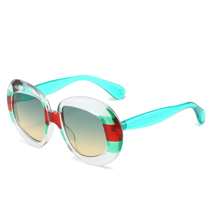 Vintage-Inspired Geometric Frame Sunglasses Bowlift
