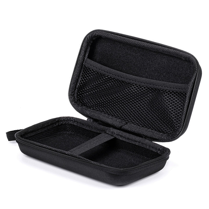 Compact hard-shell travel electronics organizer case Bowlift