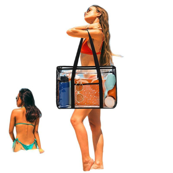 Transparent beach bag with multiple compartments Bowlift