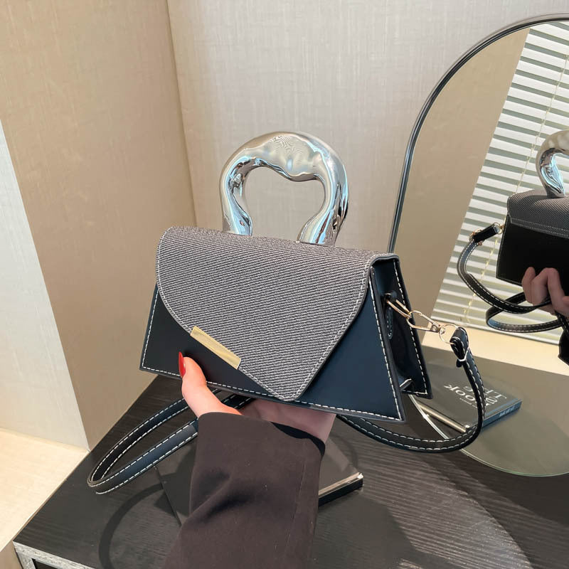 Stylish Geometric Structured Handbag Bowlift