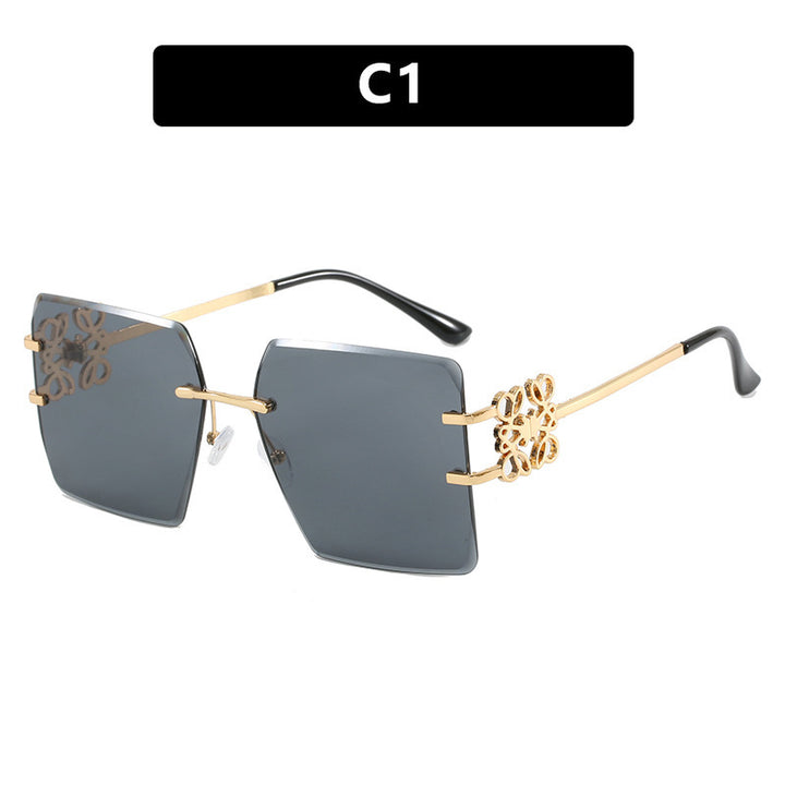 Ladies Designer Sunglasses with striking geometric frame Bowlift