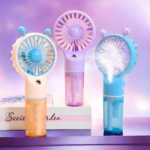 Women's Portable Handheld Fan with Spray Function Bowlift 1781628652