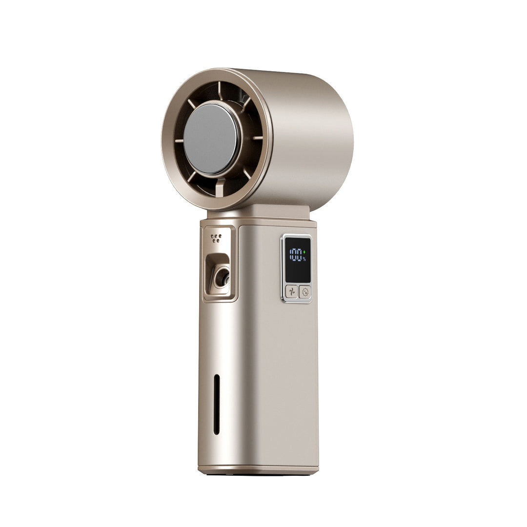 Women's Portable High-Performance Fan with Digital Control Bowlift