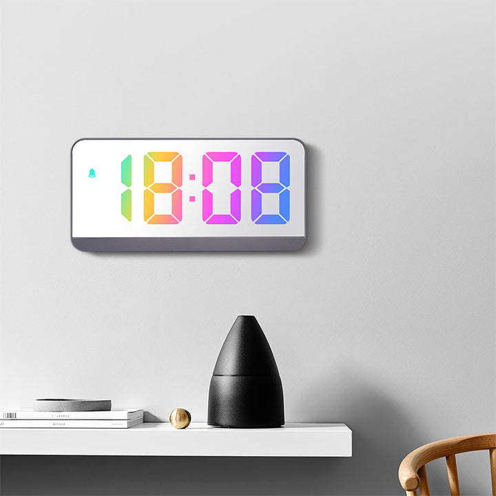 Digital LED Alarm Clock in Minimalist Design Bowlift