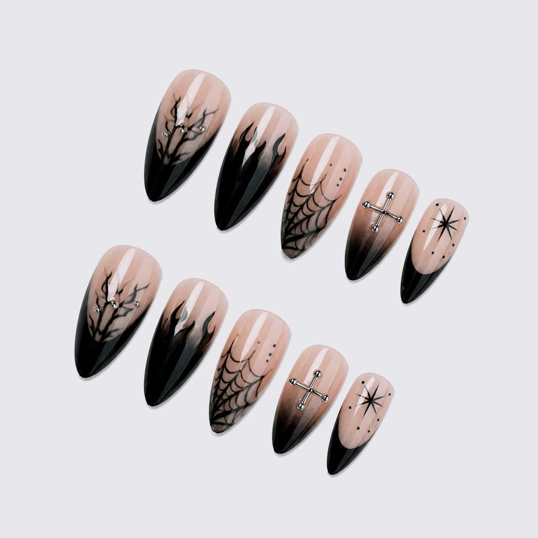 Creative Gothic Art Nail Set Bowlift